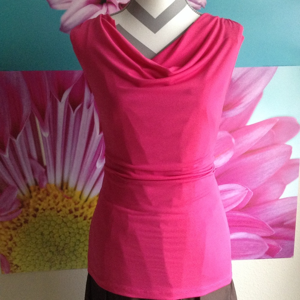 Evan Picone Sleeveless Pink Women's Blouse